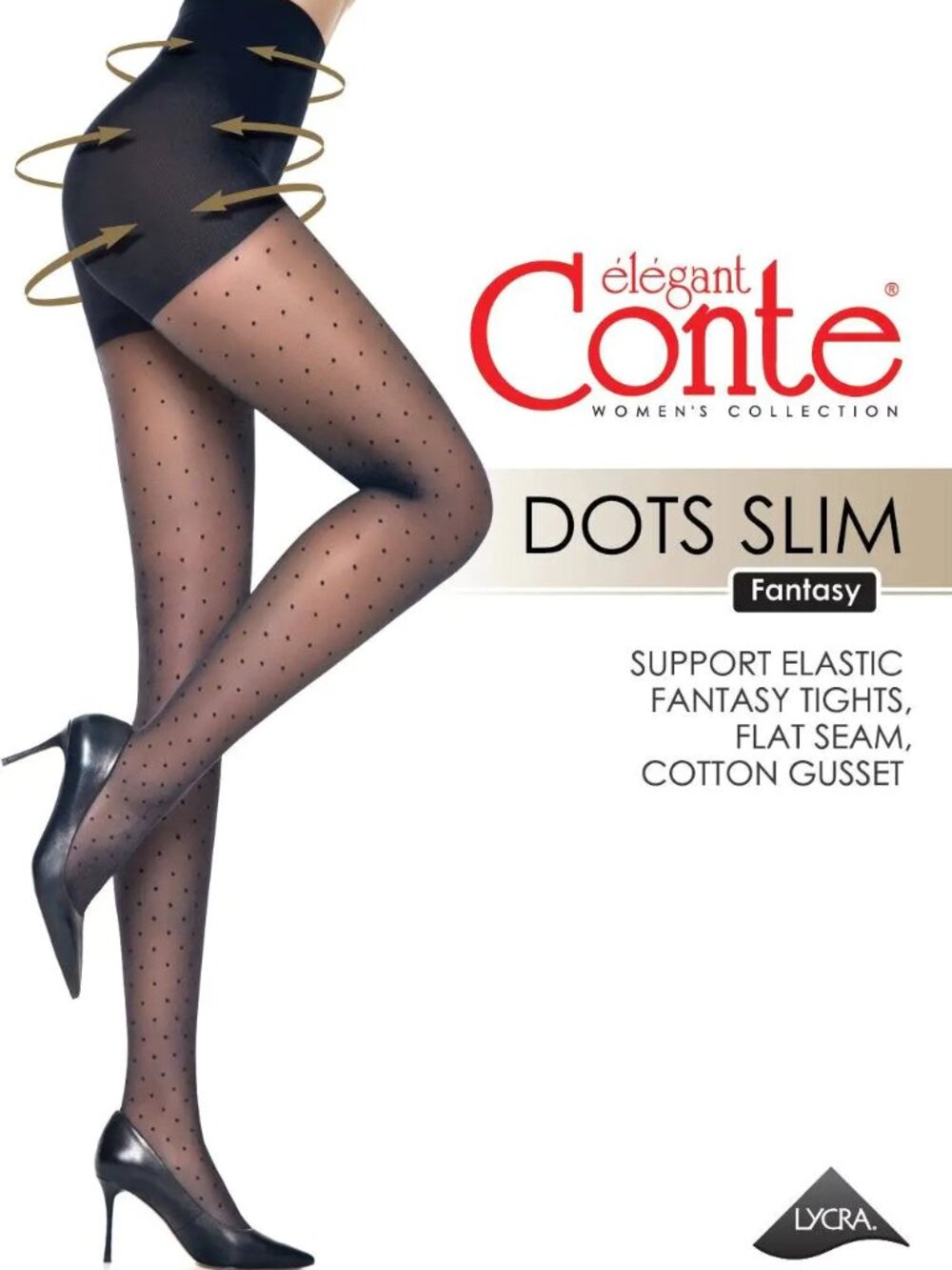 Conte Dots Slim 40 Den - Shaping Fantasy Polka-Dots Women's Tights